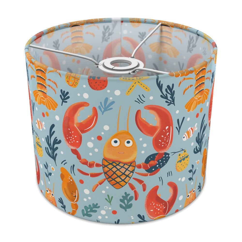Bright Crabs and Fish lampshade - 25cm Ceiling