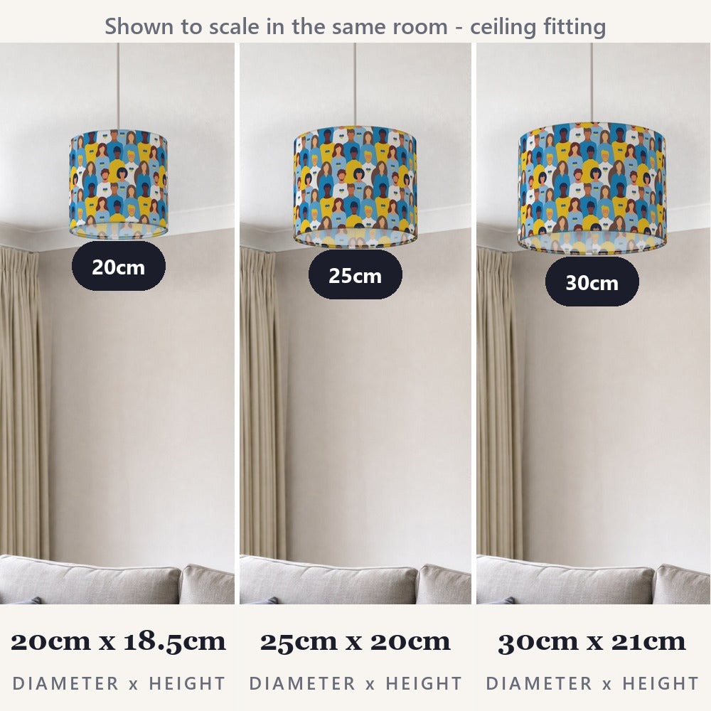 Diverse Unity Pattern lampshade