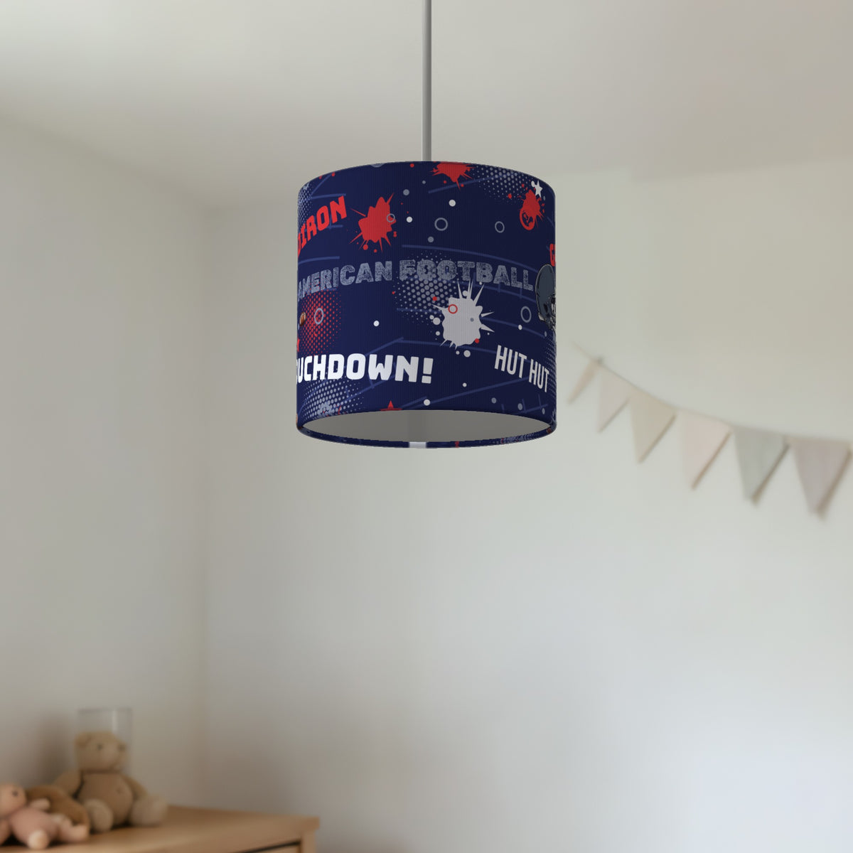 Navy Touchdown II lampshade - 20cm x 18.5cm Ceiling - photo 2