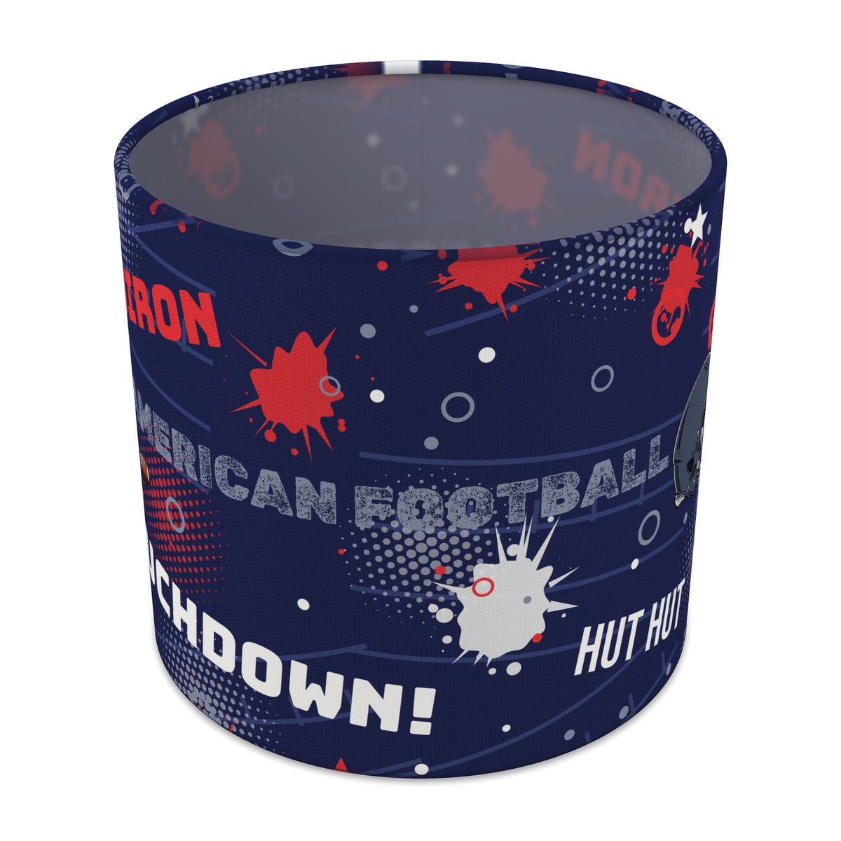 Navy Touchdown II lampshade - 20cm x 18.5cm Table