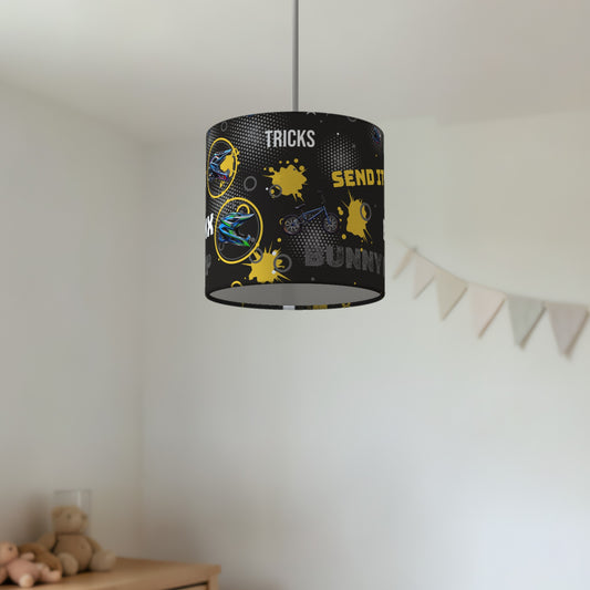 Black BMX Tricks II lampshade - 20cm x 18.5cm Ceiling - photo 2