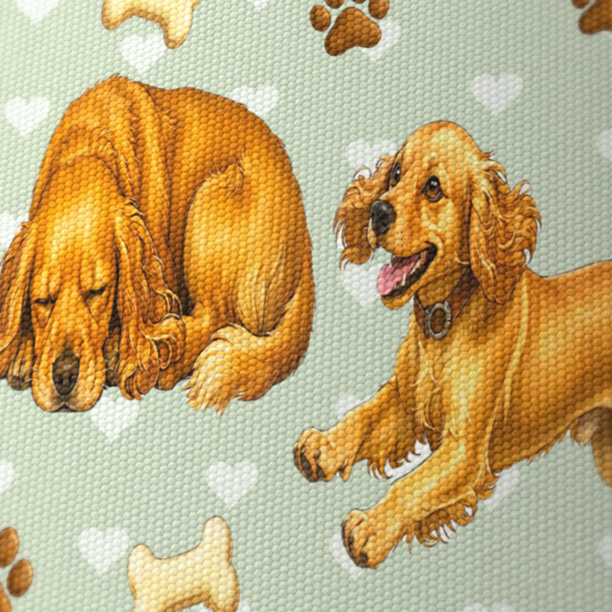 Sage Cocker Spaniel Love II lampshade - 20cm x 18.5cm Ceiling - photo 6