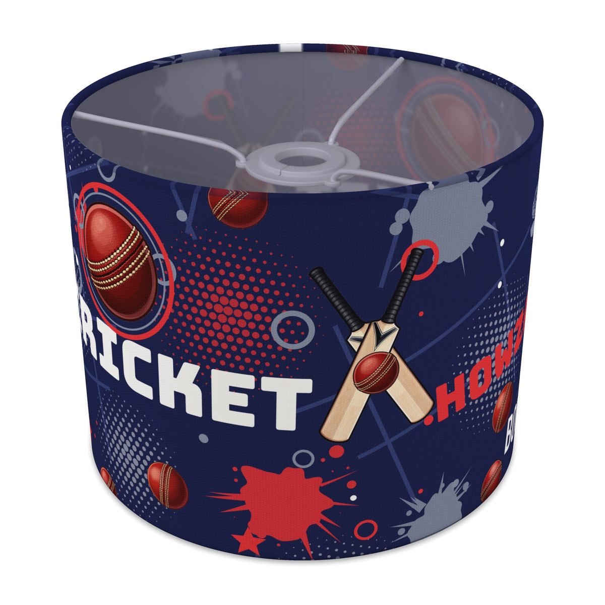 Navy Cricket Crazy II lampshade - 25cm x 20cm Ceiling