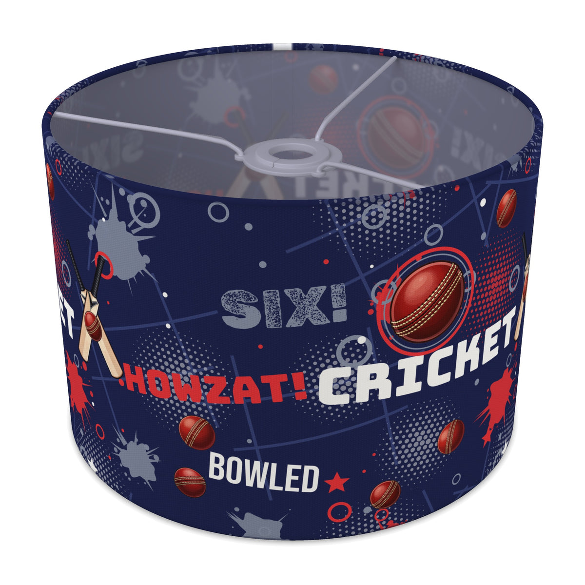 Navy Cricket Crazy II lampshade - 30cm x 21cm Ceiling