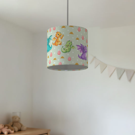 Sage Dragons II lampshade - 20cm x 18.5cm Ceiling - photo 2