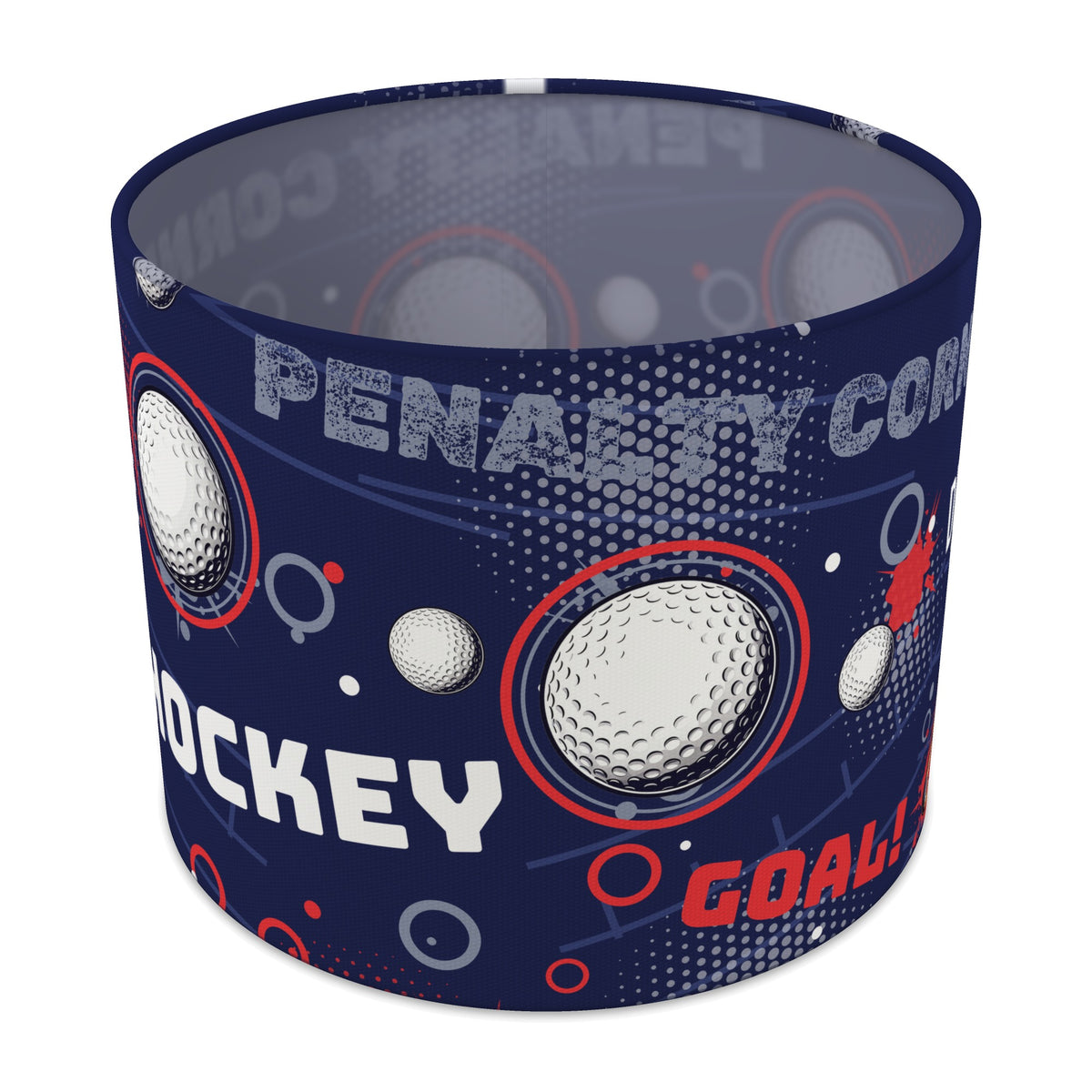 Navy Hockey Hero II lampshade - 25cm x 20cm Table