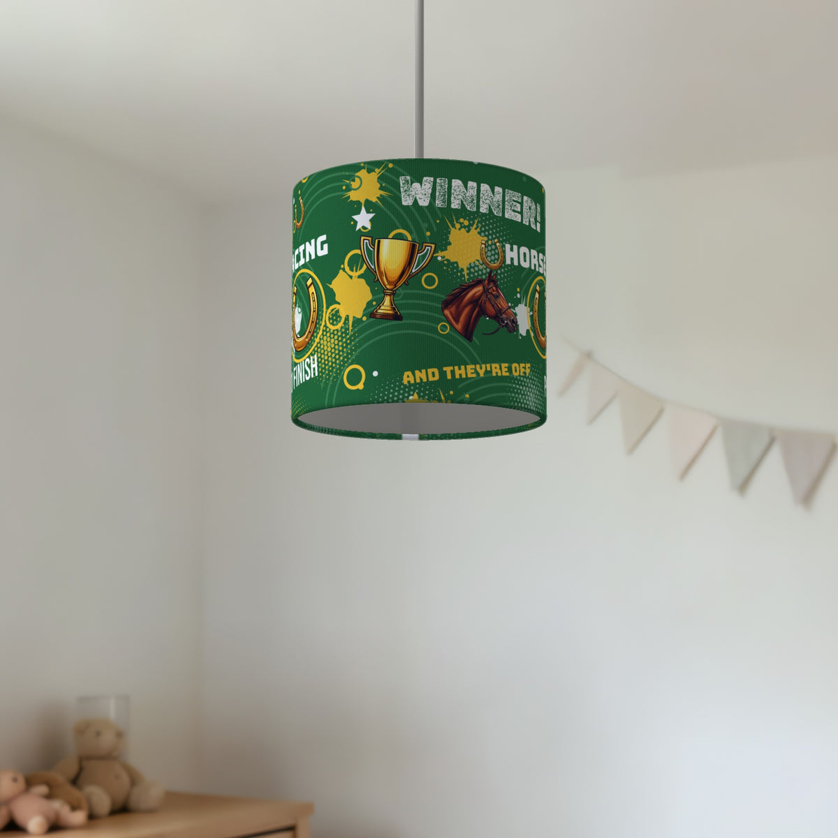 Pitch And They're Off II lampshade - 20cm x 18.5cm Ceiling - photo 2