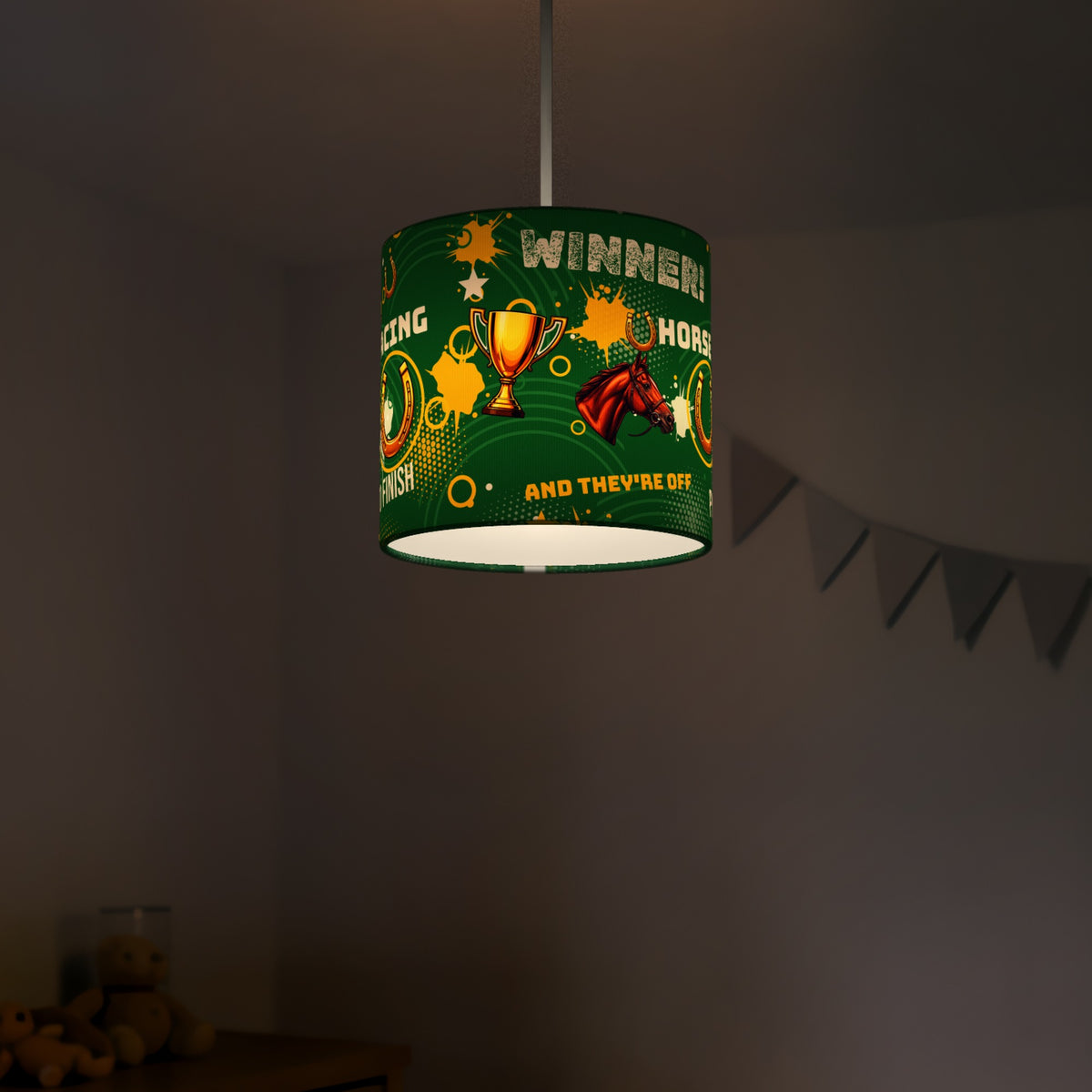 Pitch And They're Off II lampshade - 20cm x 18.5cm Ceiling - photo 5