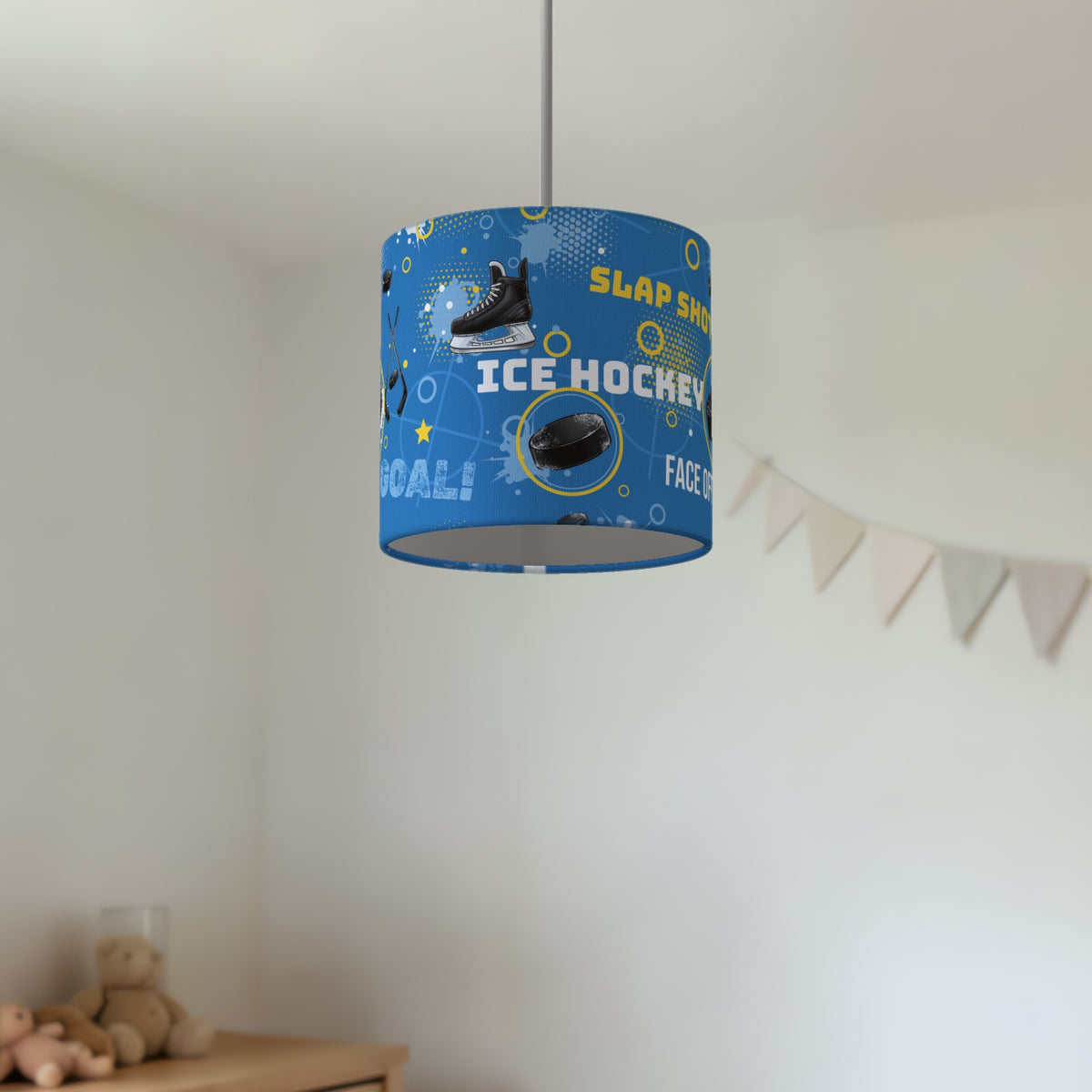Sky Ice Hockey Face II lampshade - 20cm x 18.5cm Ceiling - photo 2