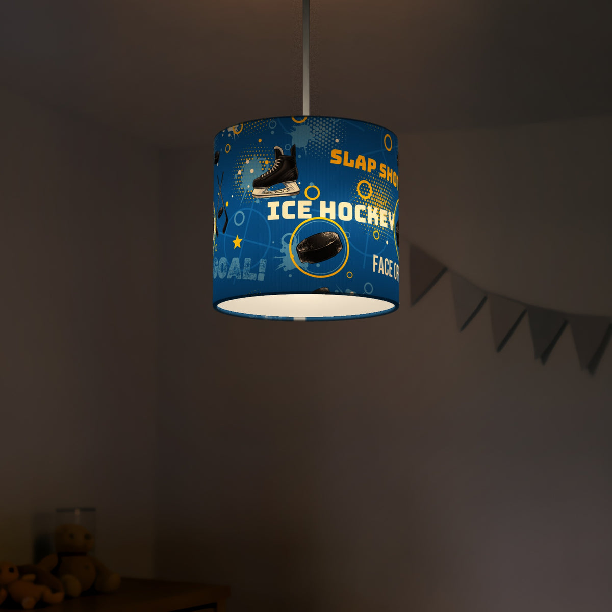 Sky Ice Hockey Face II lampshade - 20cm x 18.5cm Ceiling - photo 5