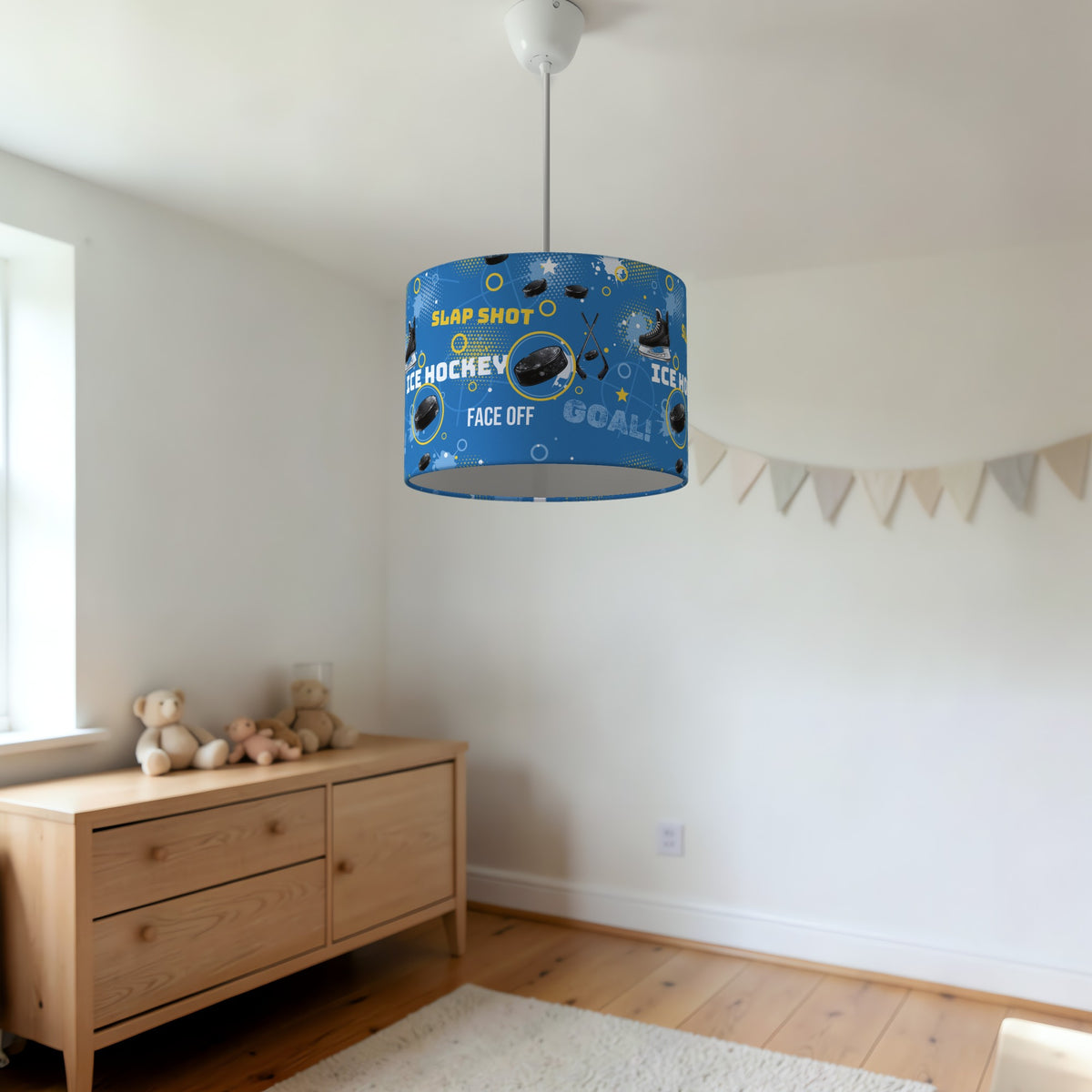 Sky Ice Hockey Face II lampshade - 20cm x 18.5cm Ceiling - photo 3