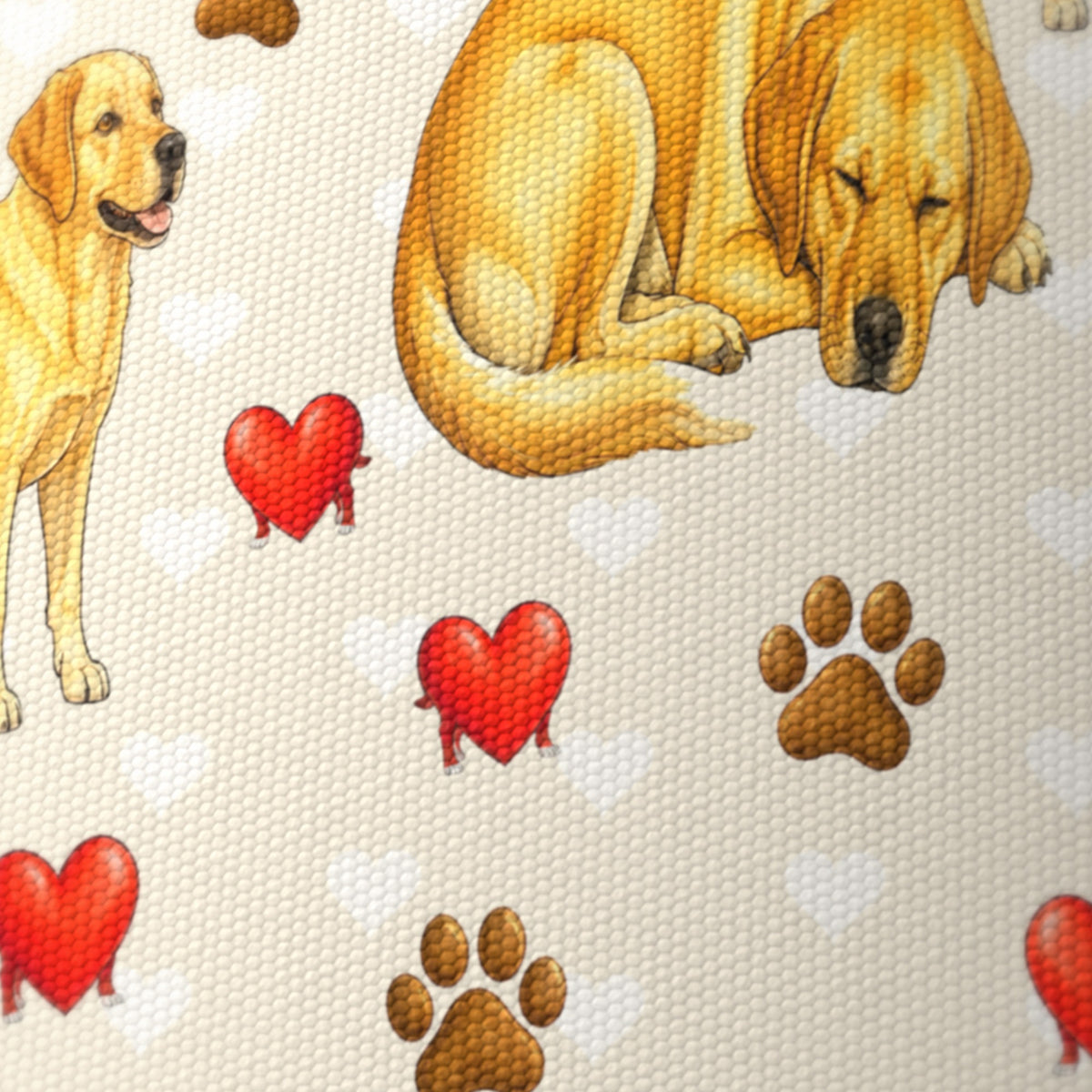 Cream Labrador Love II lampshade - 20cm x 18.5cm Ceiling - photo 6