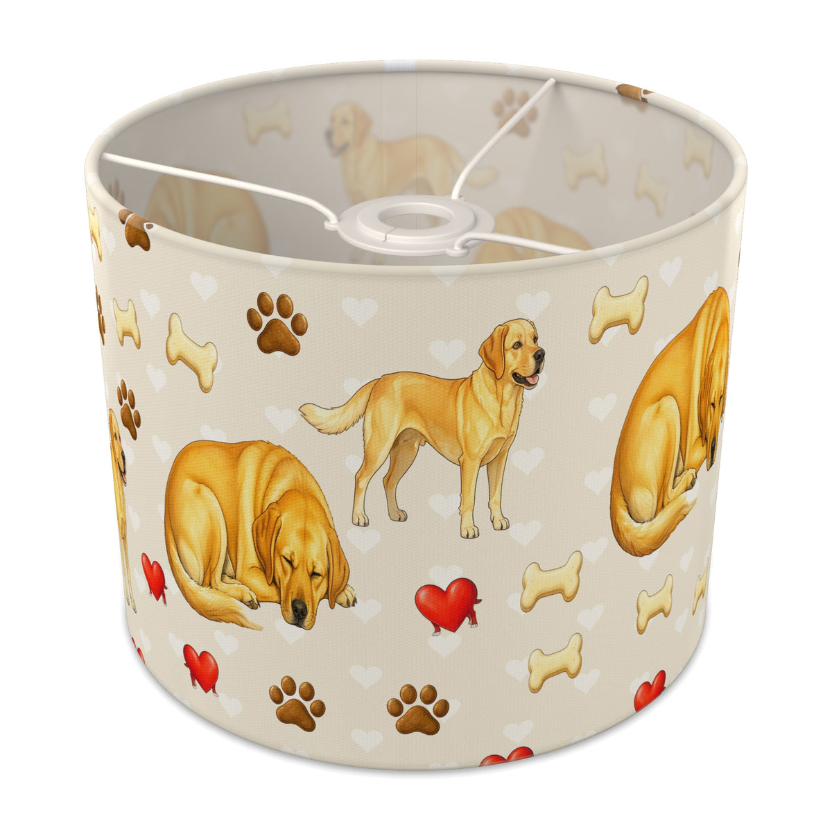 Cream Labrador Love II lampshade - 25cm x 20cm Ceiling