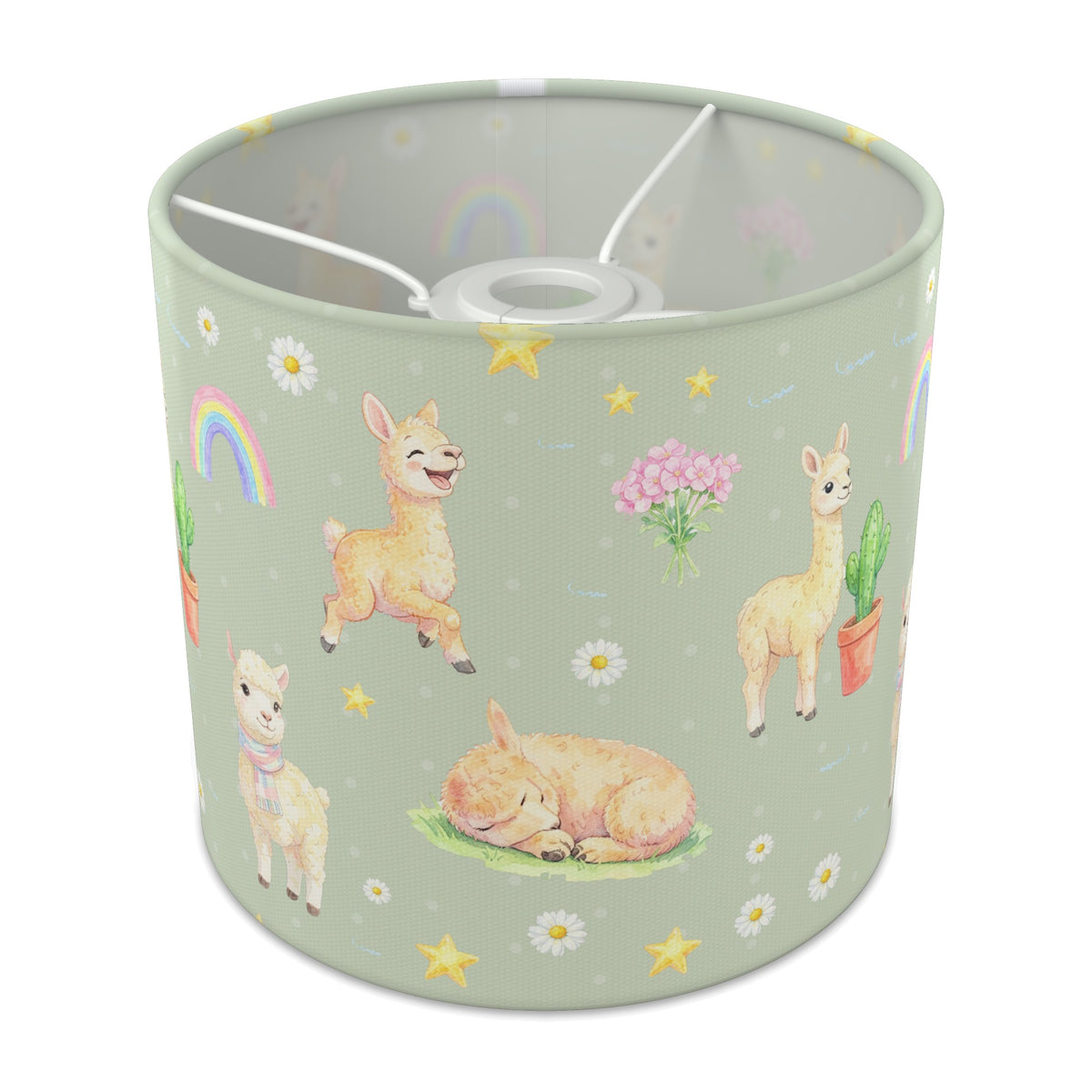 Sage Llama Love II lampshade - 20cm x 18.5cm Ceiling - main photo