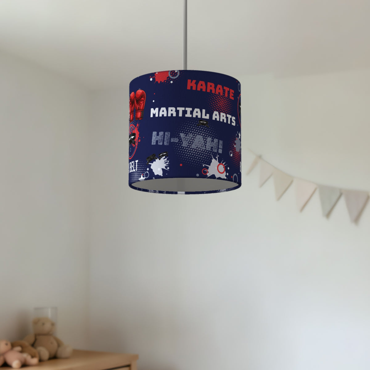 Navy Karate Kid II lampshade - 20cm x 18.5cm Ceiling - photo 2