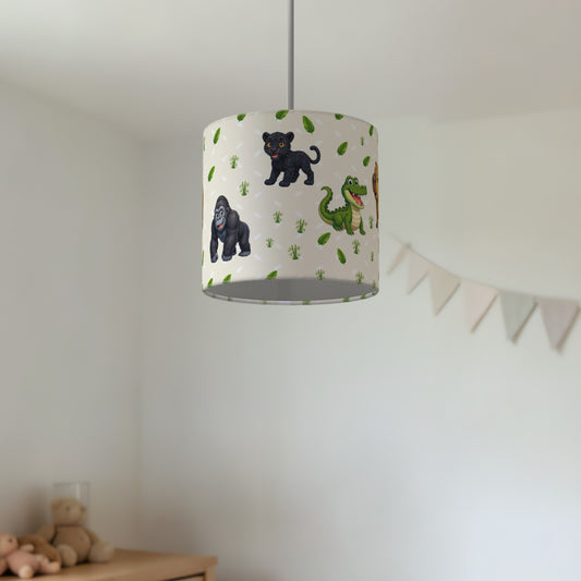 Cream Safari Friends II lampshade - 20cm x 18.5cm Ceiling - photo 2