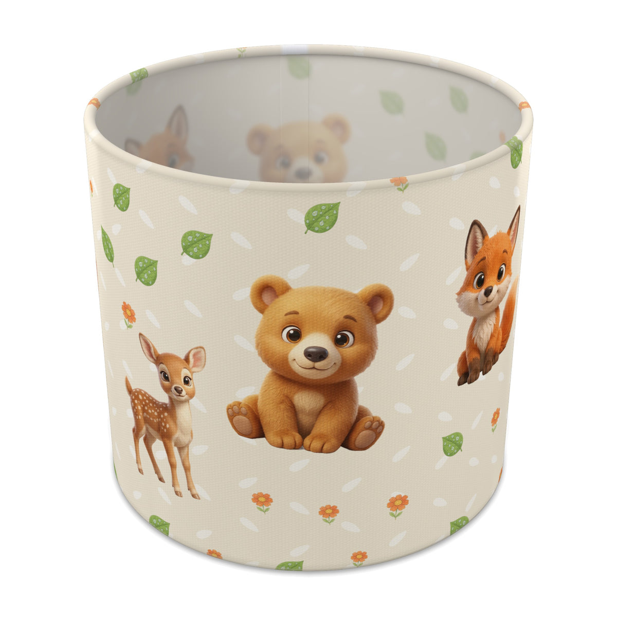 Cream Baby Woodland Friends II lampshade - 20cm x 18.5cm Table