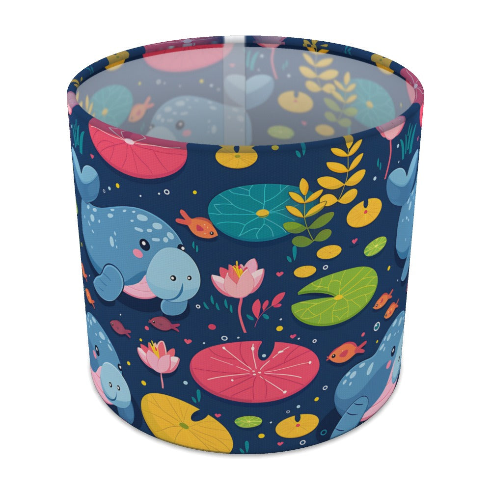 Manatee Lilypads Flowers lampshade - 20cm Table