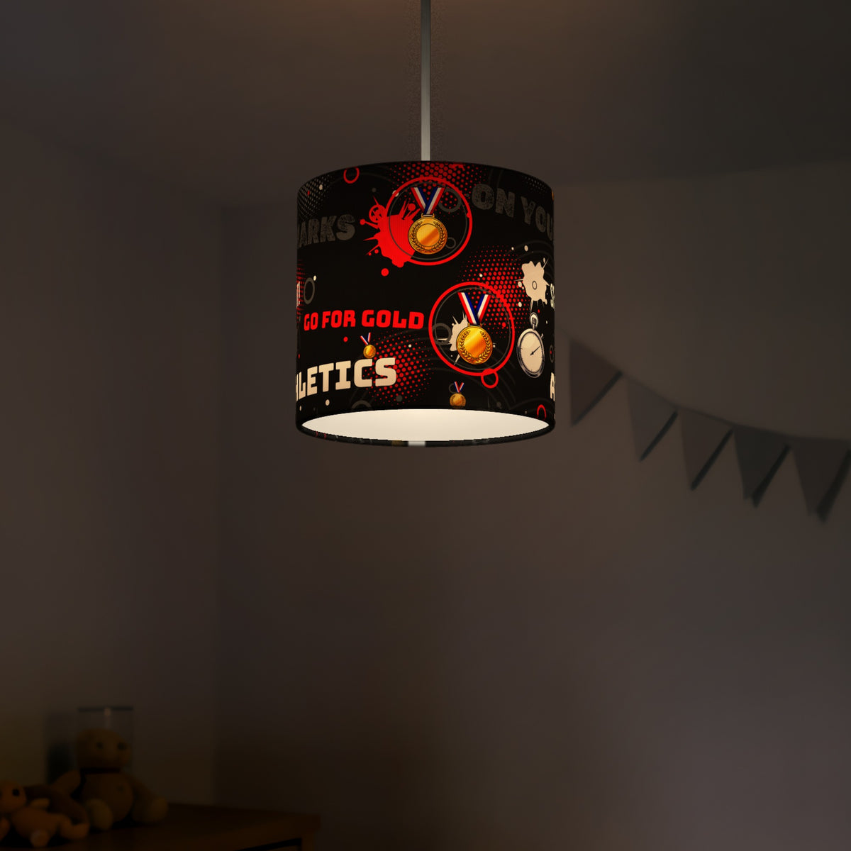 Black Go For Gold II lampshade - 20cm x 18.5cm Ceiling - photo 5