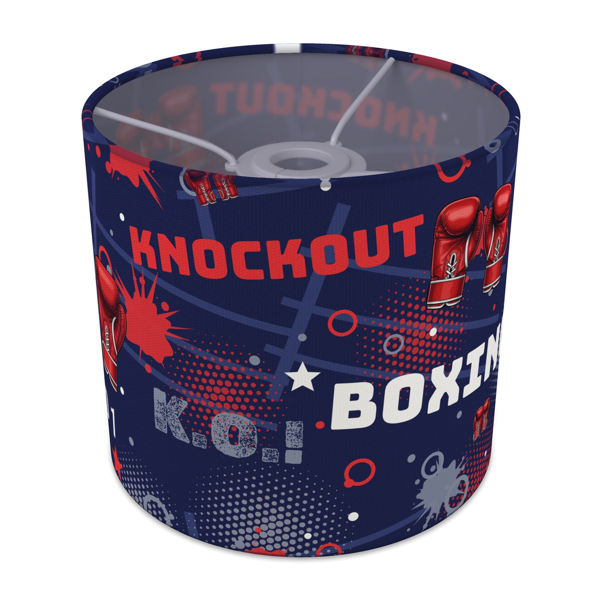 Navy Knockout Boxing II lampshade - 20cm x 18.5cm Ceiling - main photo