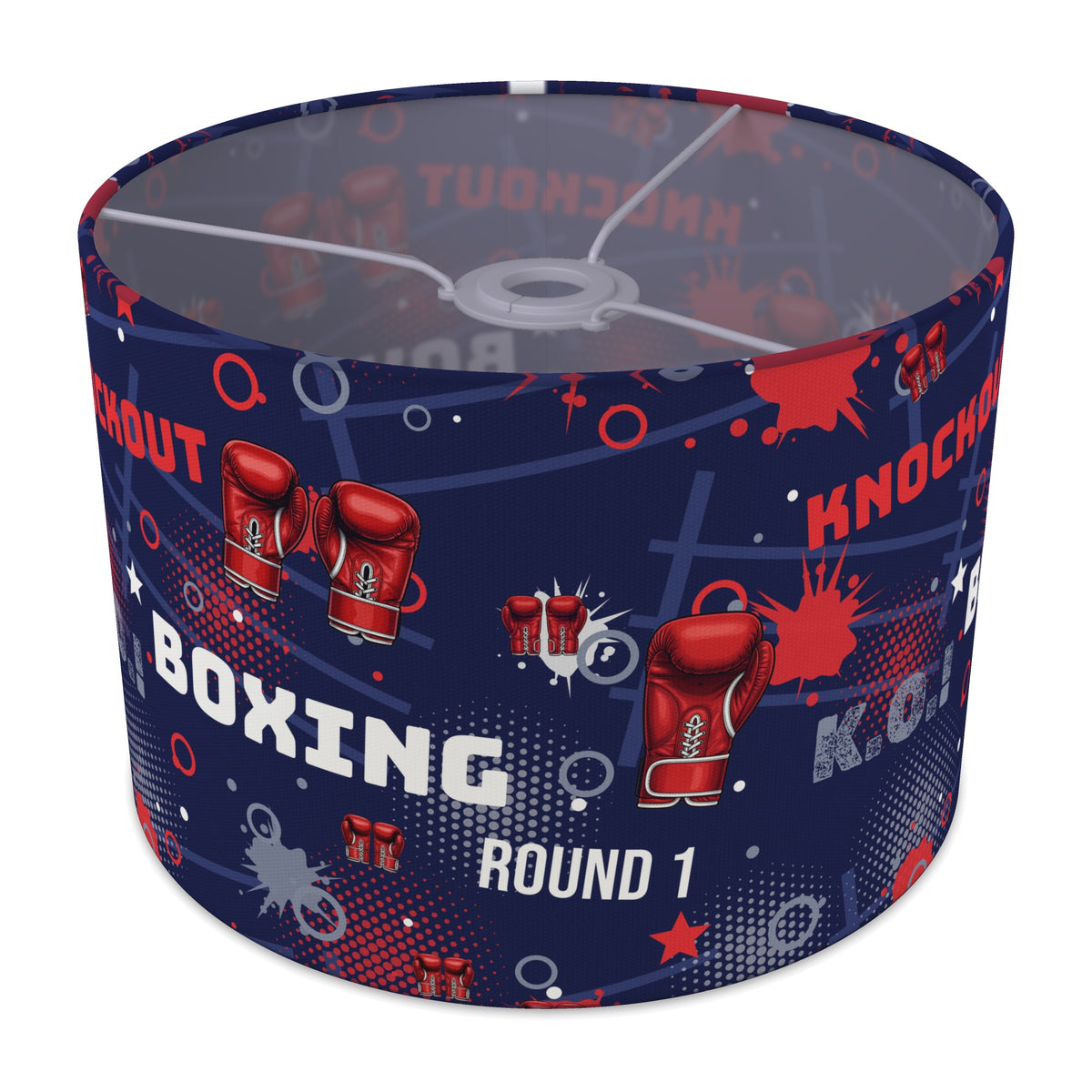 Navy Knockout Boxing II lampshade - 30cm x 21cm Ceiling