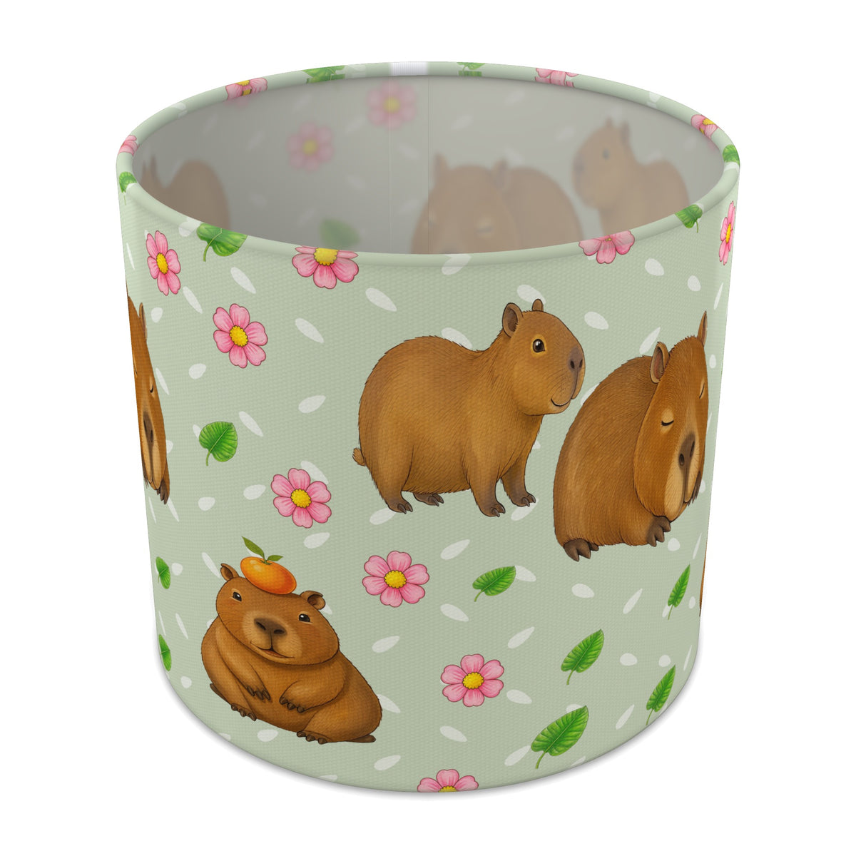Sage Capybara Chill II lampshade - 20cm x 18.5cm Table