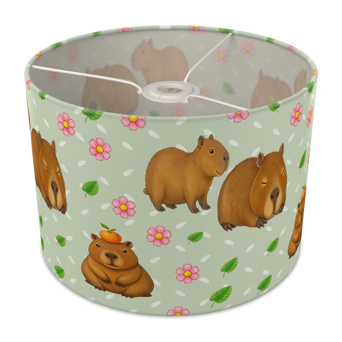 Sage Capybara Chill II lampshade - 30cm x 21cm Ceiling