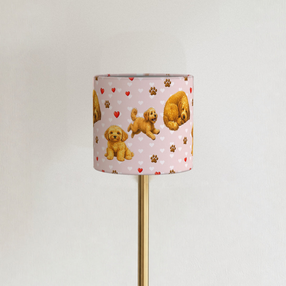 Blush Cockapoo Love II lampshade - 20cm x 18.5cm Ceiling - photo 3