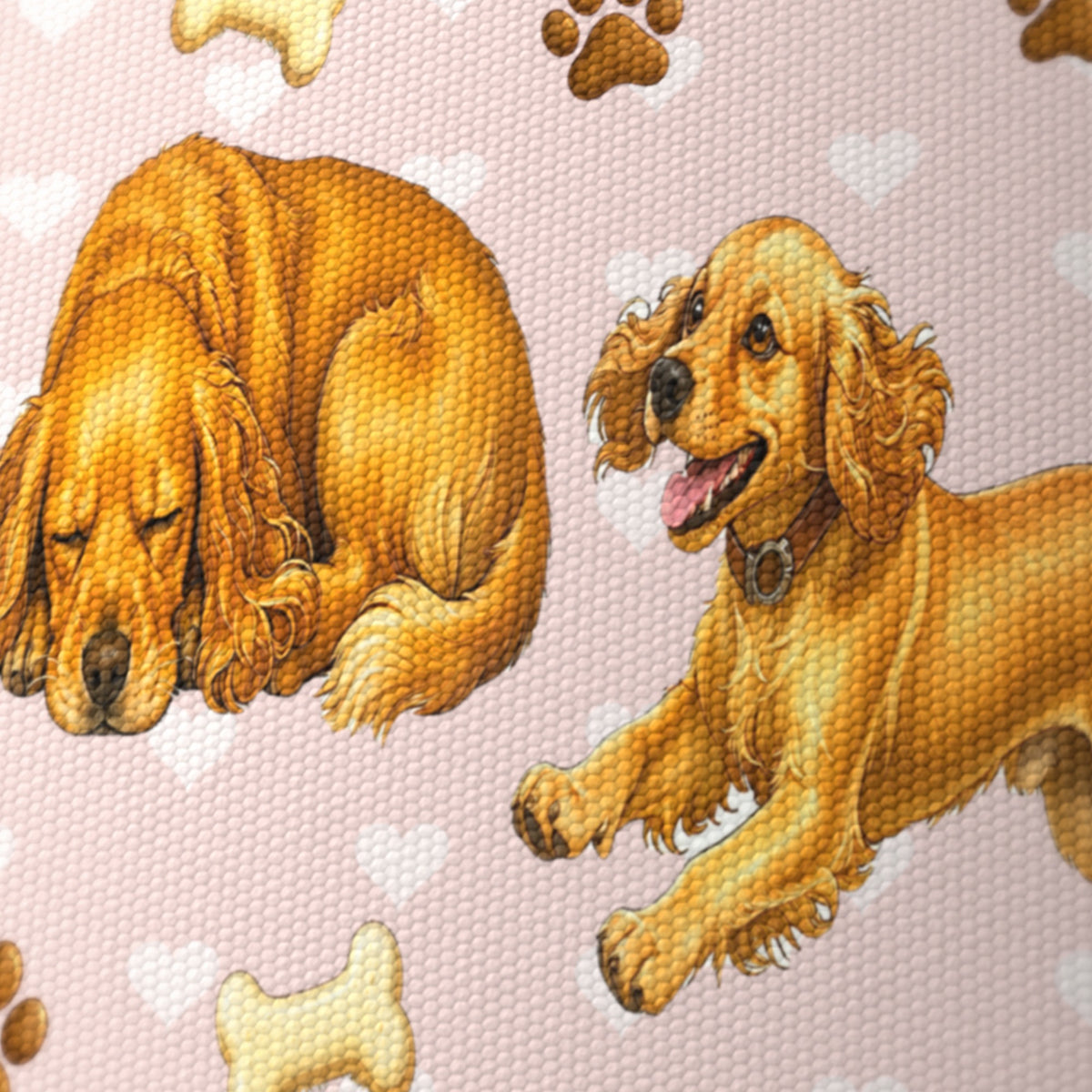 Blush Cocker Spaniel Love II lampshade - 20cm x 18.5cm Ceiling - photo 6