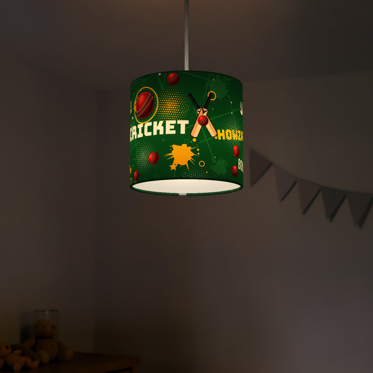 Pitch Cricket Crazy II lampshade - 20cm x 18.5cm Ceiling - photo 5