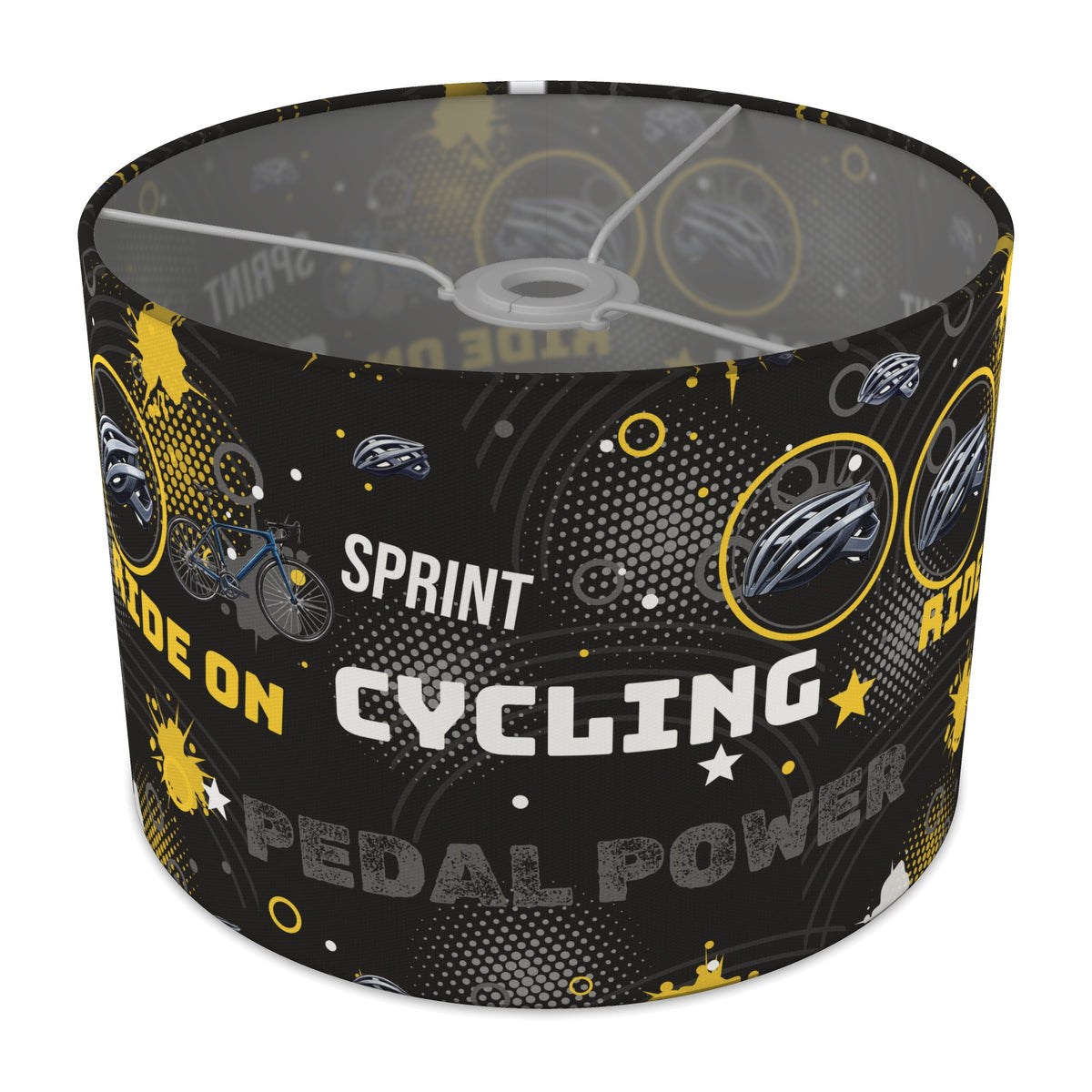 Black Pedal Power II lampshade - 30cm x 21cm Ceiling