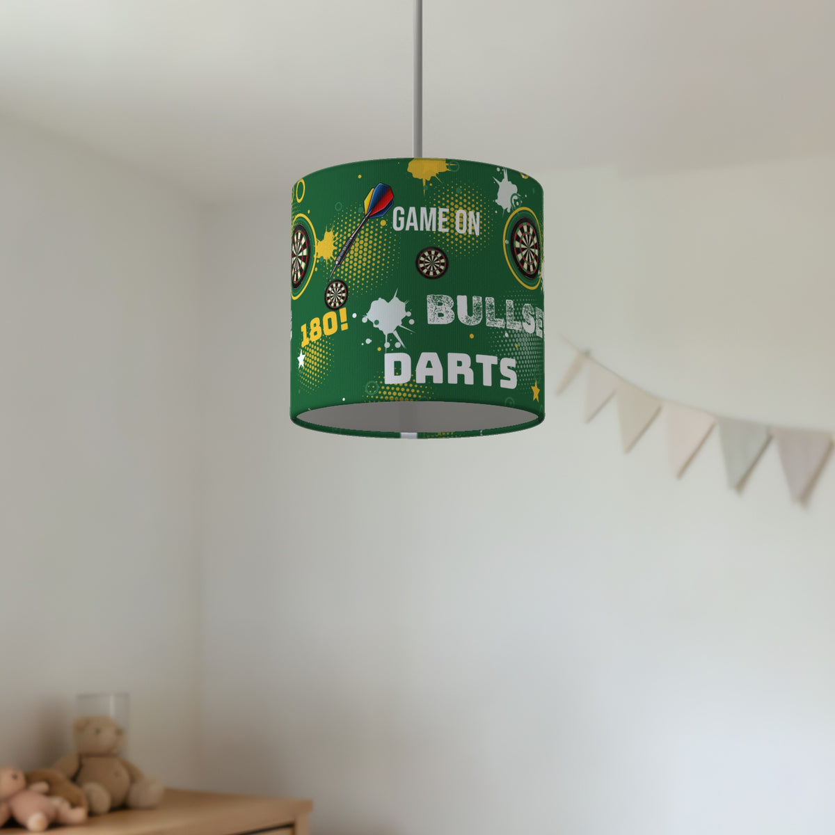 Pitch Darts Night II lampshade - 20cm x 18.5cm Ceiling - photo 2