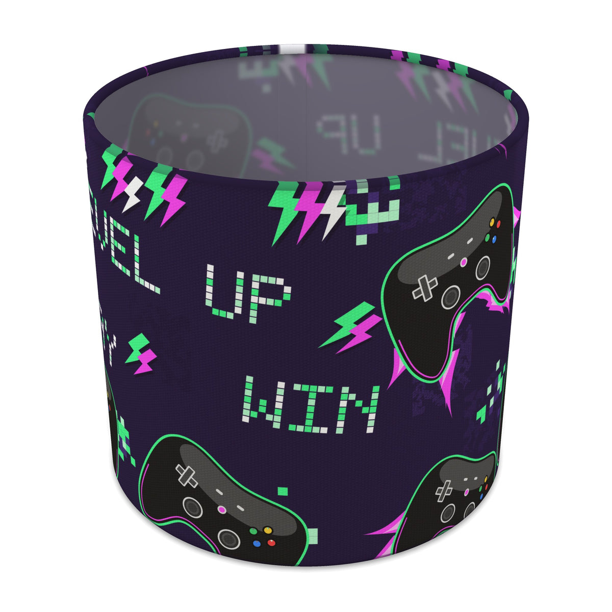 Neon Game On II lampshade - 20cm x 18.5cm Table