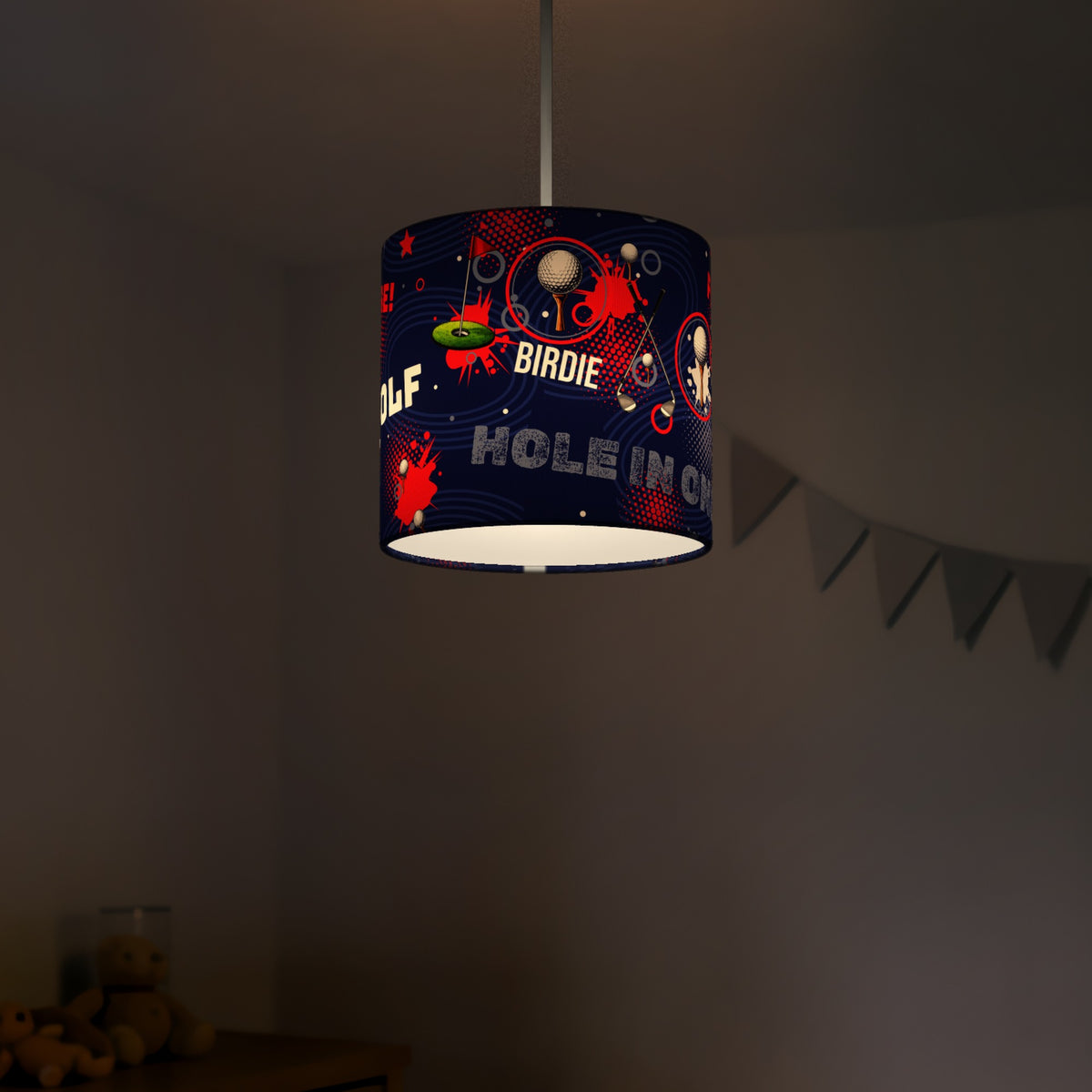 Navy Golf Pro II lampshade - 20cm x 18.5cm Ceiling - photo 5
