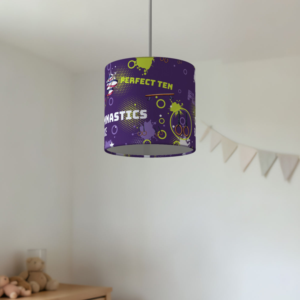 Purple Gymnastics Star II lampshade - 20cm x 18.5cm Ceiling - photo 2