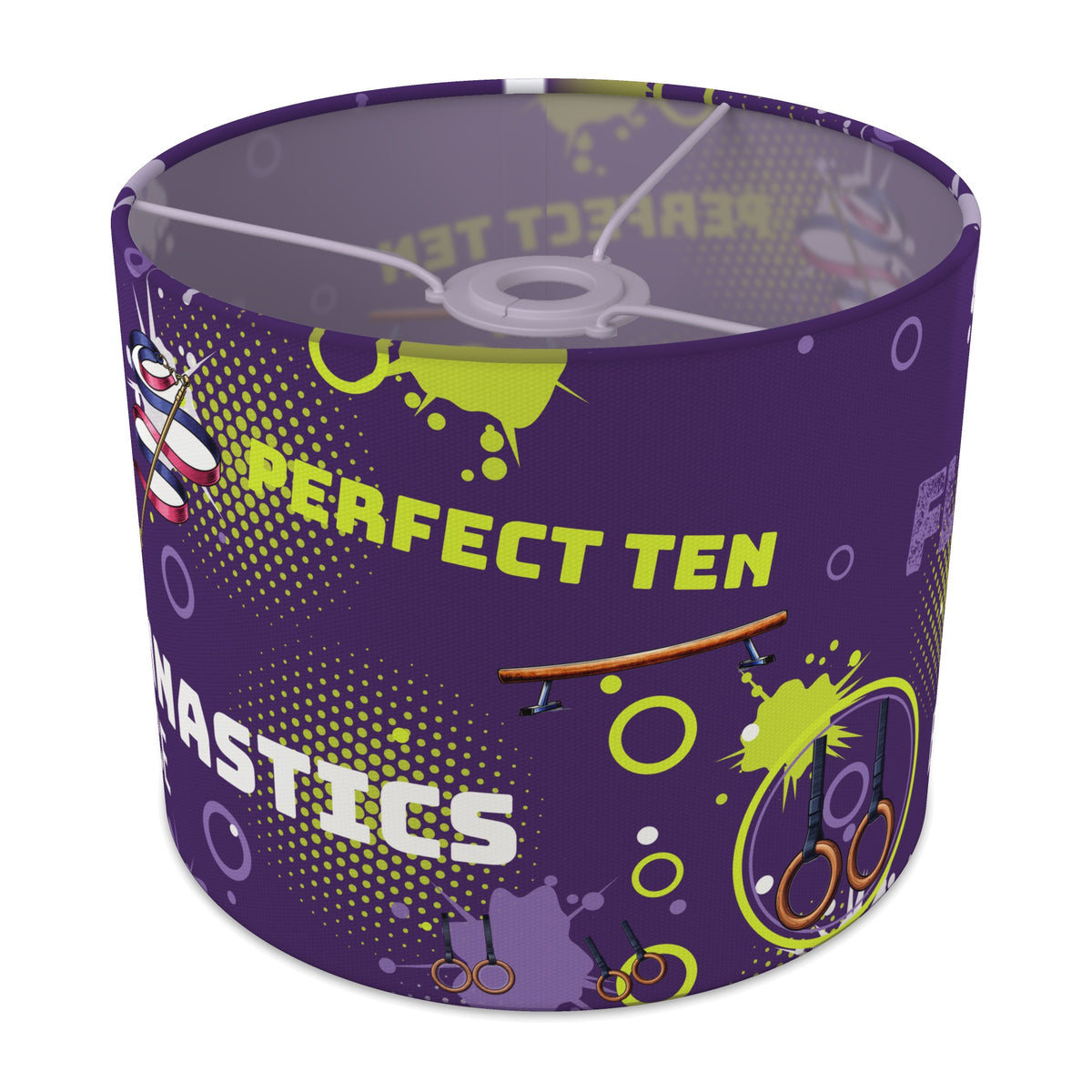 Purple Gymnastics Star II lampshade - 25cm x 20cm Ceiling