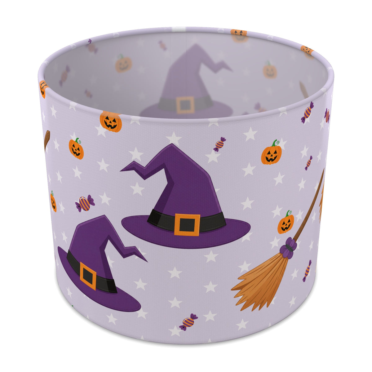 Lilac Halloween II lampshade - 25cm x 20cm Table