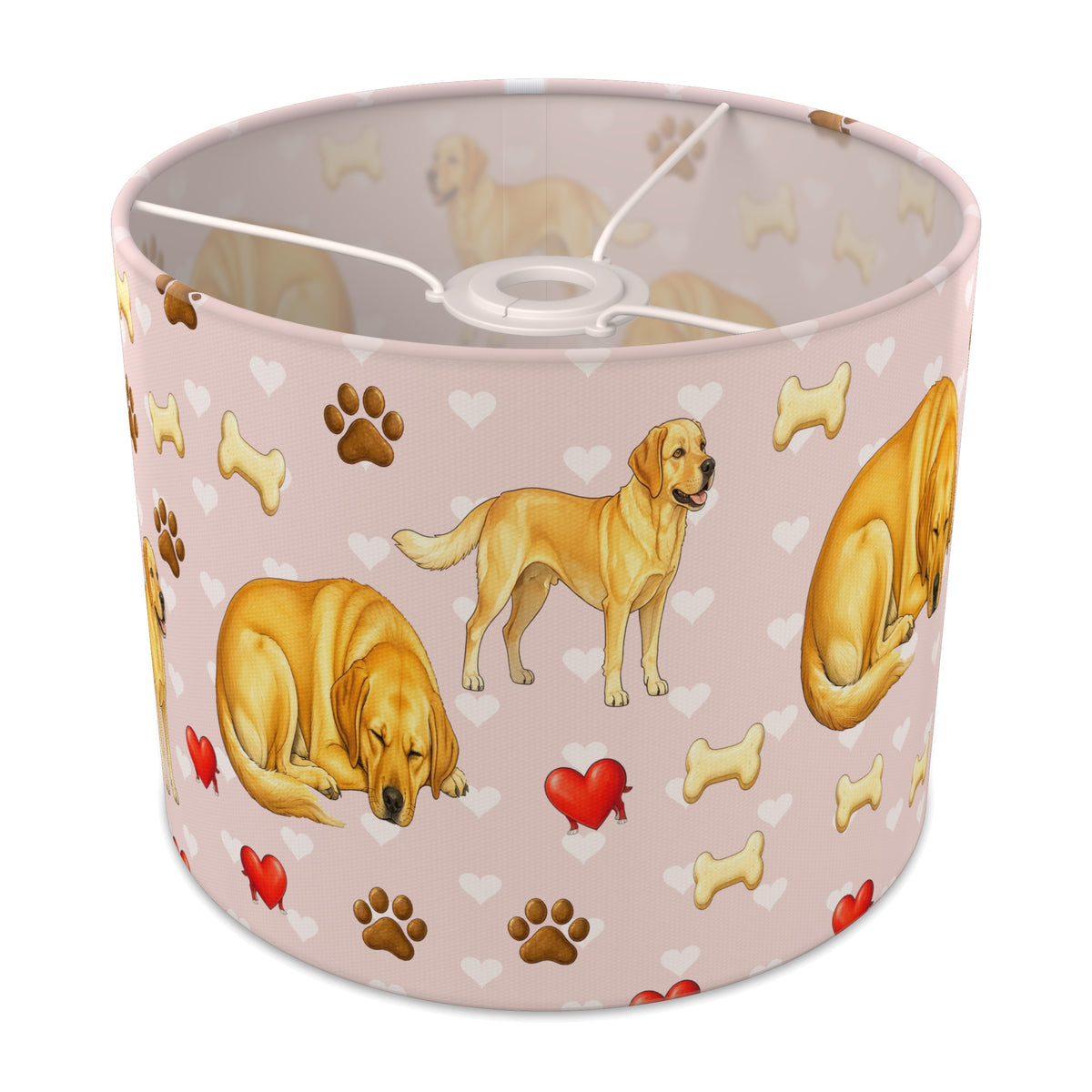 Blush Labrador Love II lampshade - 25cm x 20cm Ceiling