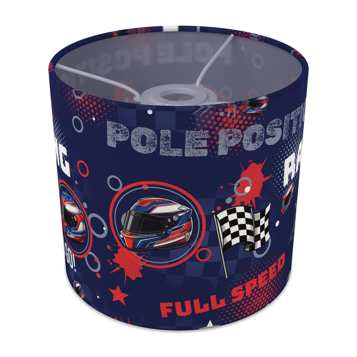 Navy Pole Position II lampshade - 20cm x 18.5cm Ceiling - main photo