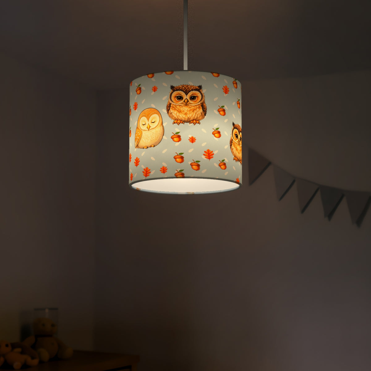 Sky Night Owls II lampshade - 20cm x 18.5cm Ceiling - photo 5