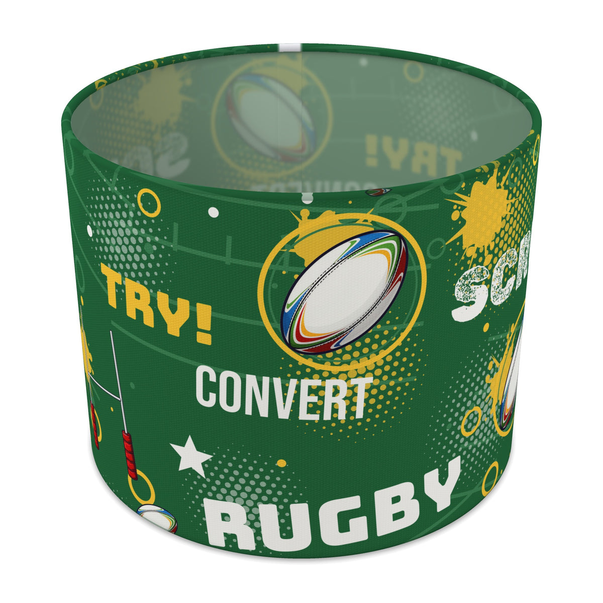 Pitch Rugby Crazy II lampshade - 25cm x 20cm Table
