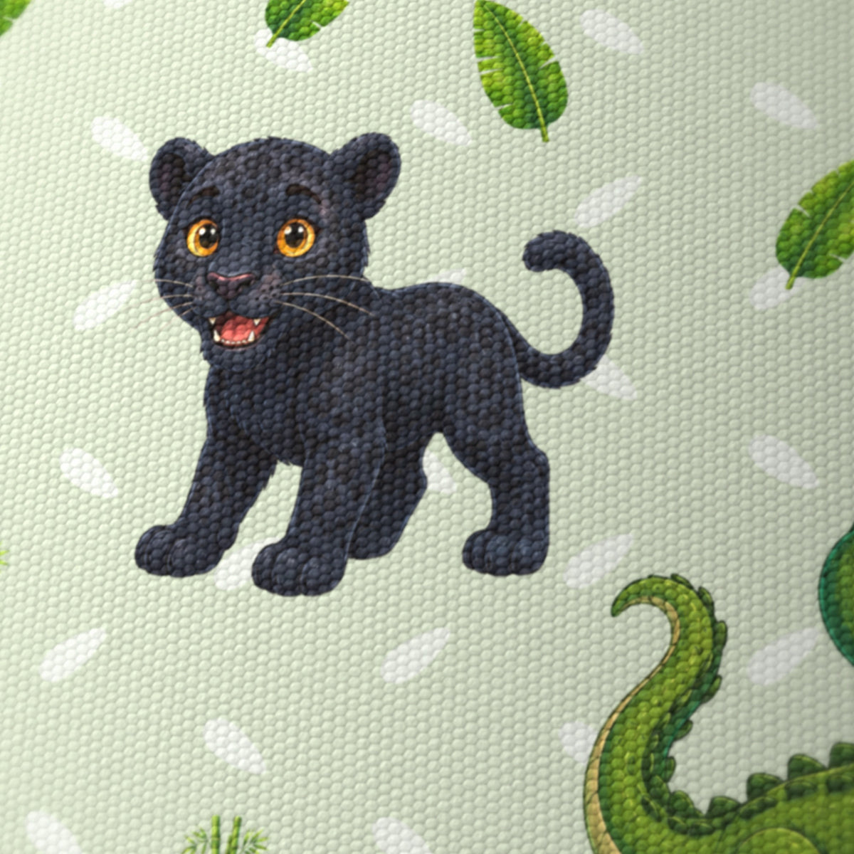 Sage Safari Friends II lampshade - 20cm x 18.5cm Ceiling - photo 6