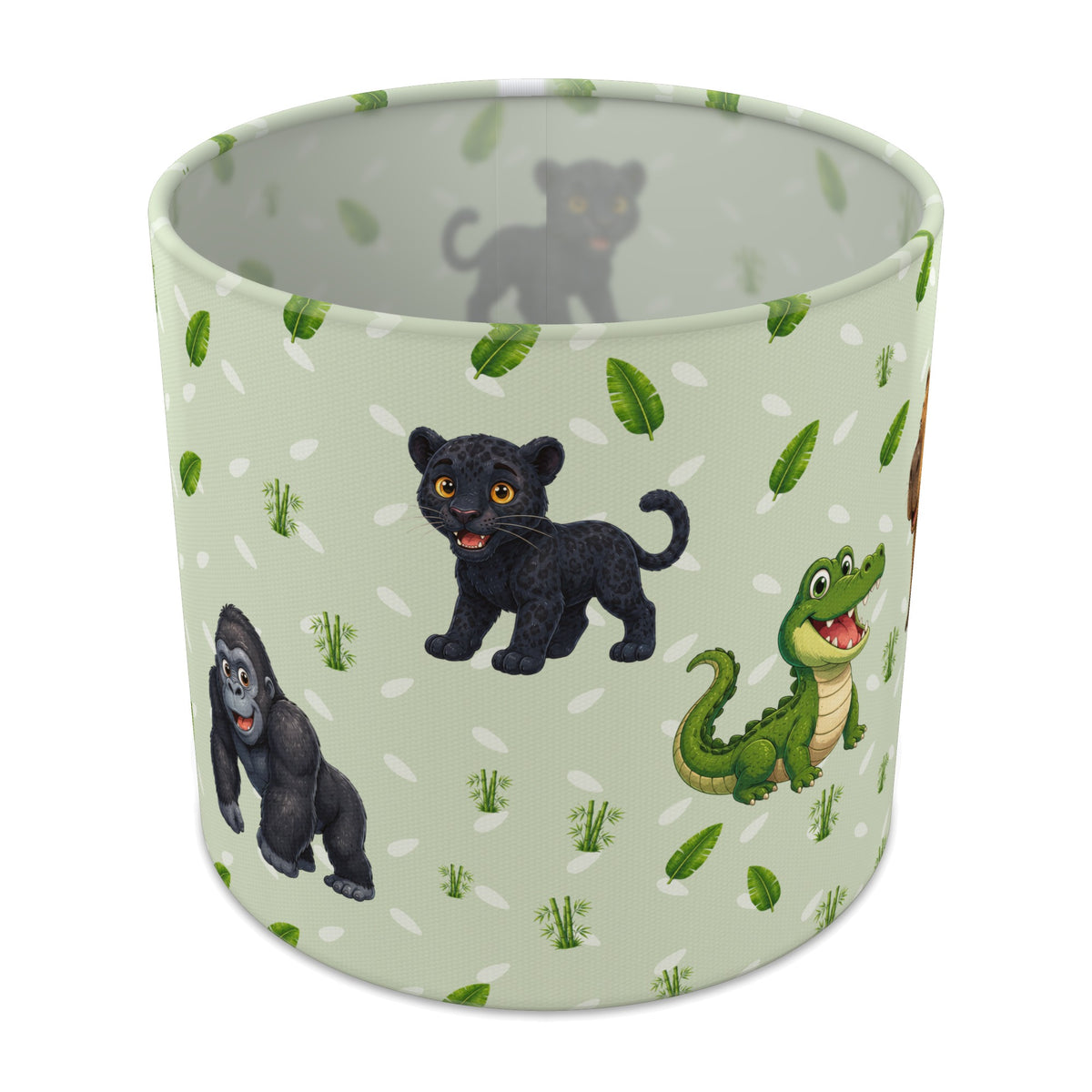 Sage Safari Friends II lampshade - 20cm x 18.5cm Table
