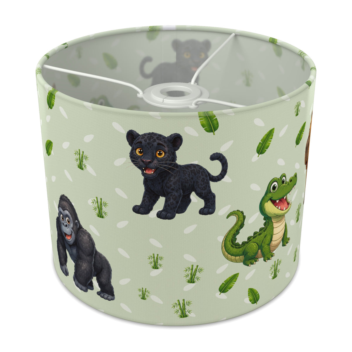 Sage Safari Friends II lampshade - 25cm x 20cm Ceiling