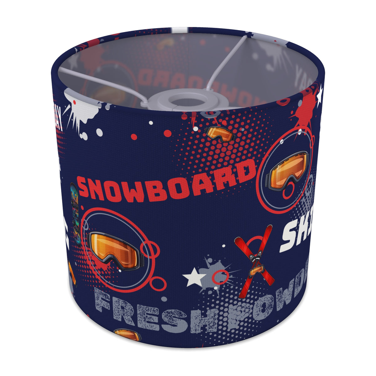Navy Snow Day II lampshade - 20cm x 18.5cm Ceiling - main photo