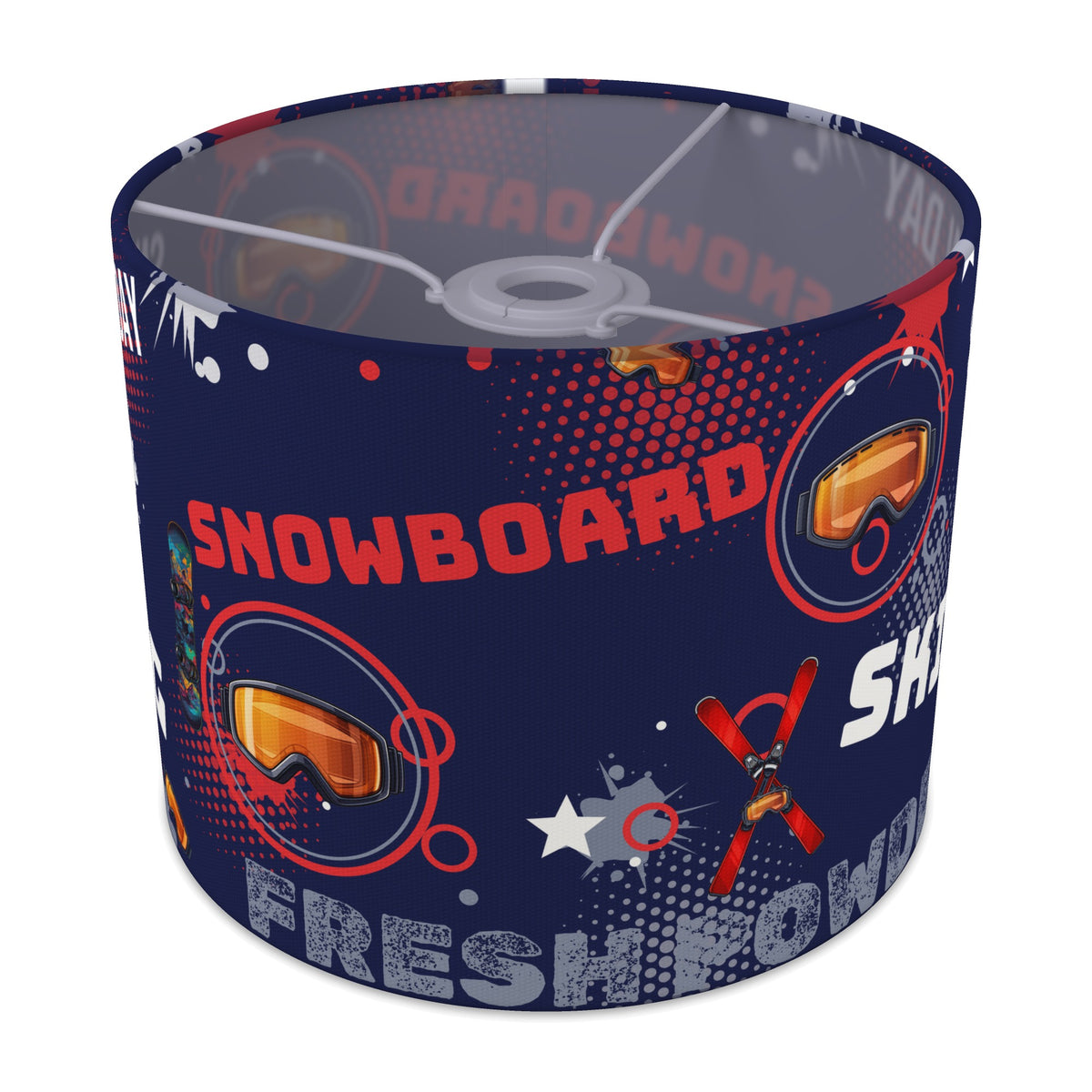 Navy Snow Day II lampshade - 25cm x 20cm Ceiling