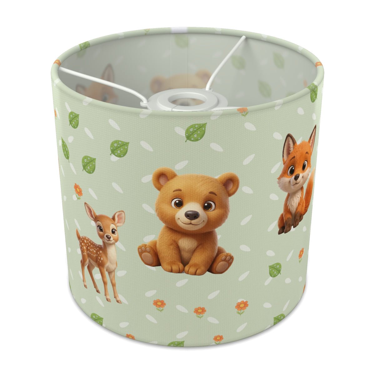 Sage Baby Woodland Friends II lampshade - 20cm x 18.5cm Ceiling - main photo