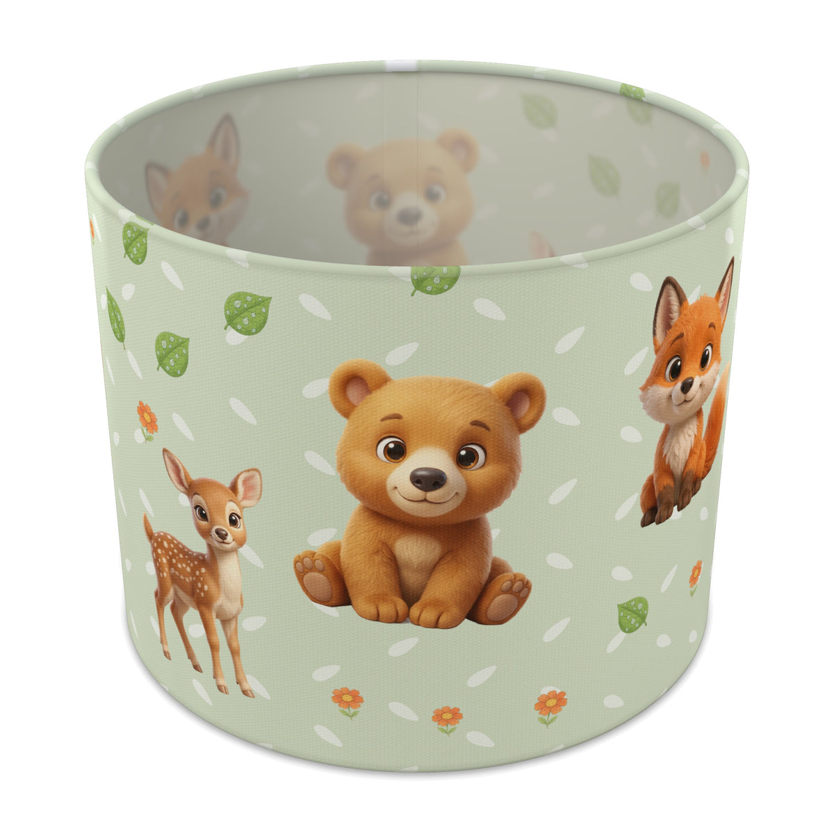 Sage Baby Woodland Friends II lampshade - 25cm x 20cm Table