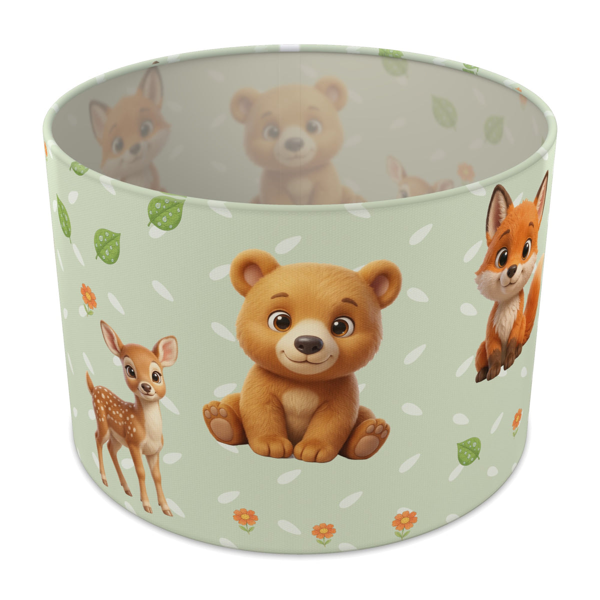 Sage Baby Woodland Friends II lampshade - 30cm x 21cm Table