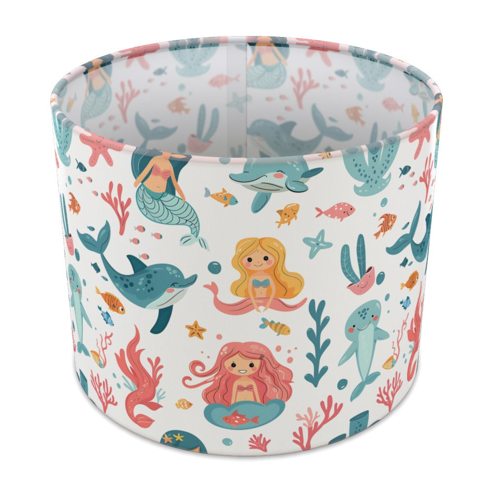 Mermaid Dolphin Seal lampshade - 25cm Table